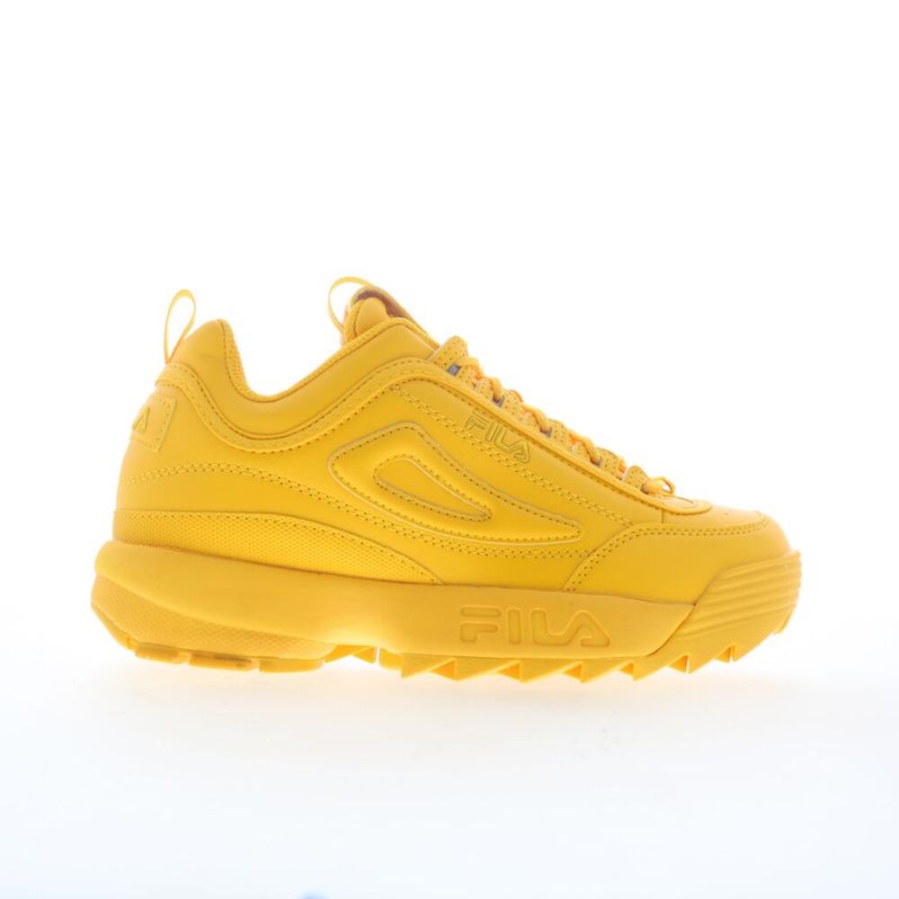 Fila Mens Disruptor II Premium Yellow Shoes (NWT)